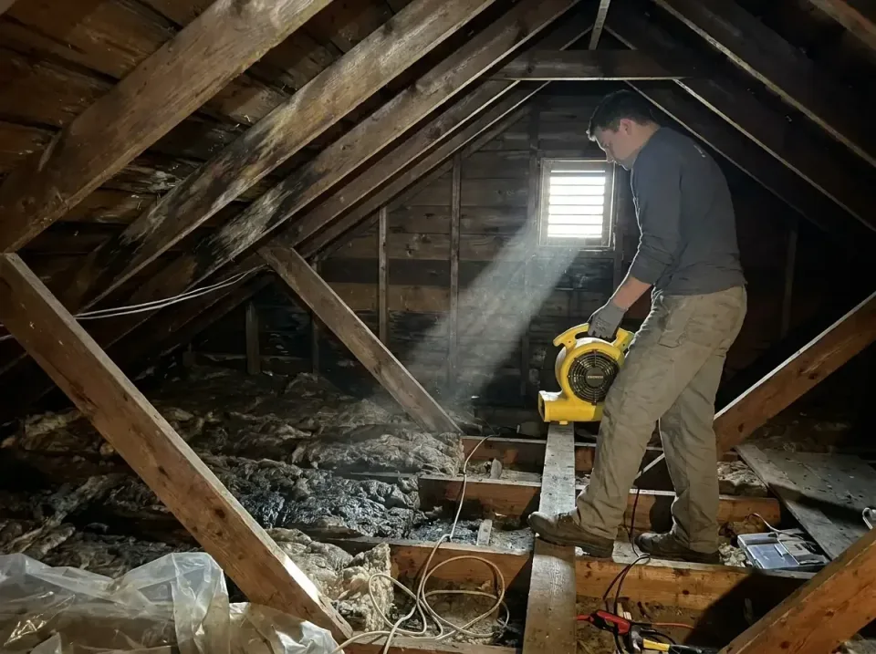 attic-water-damage-drying-proc-007 — frequently asked questions, Emergency Water Extraction & 24/7 Flood Response in Pepperm…